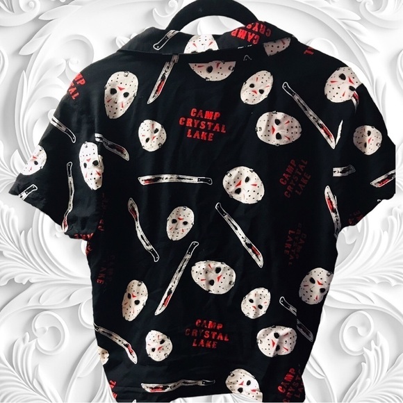 Camp Crystal Lake Friday The 13th Short Sieeve Size Small - Picture 2 of 2